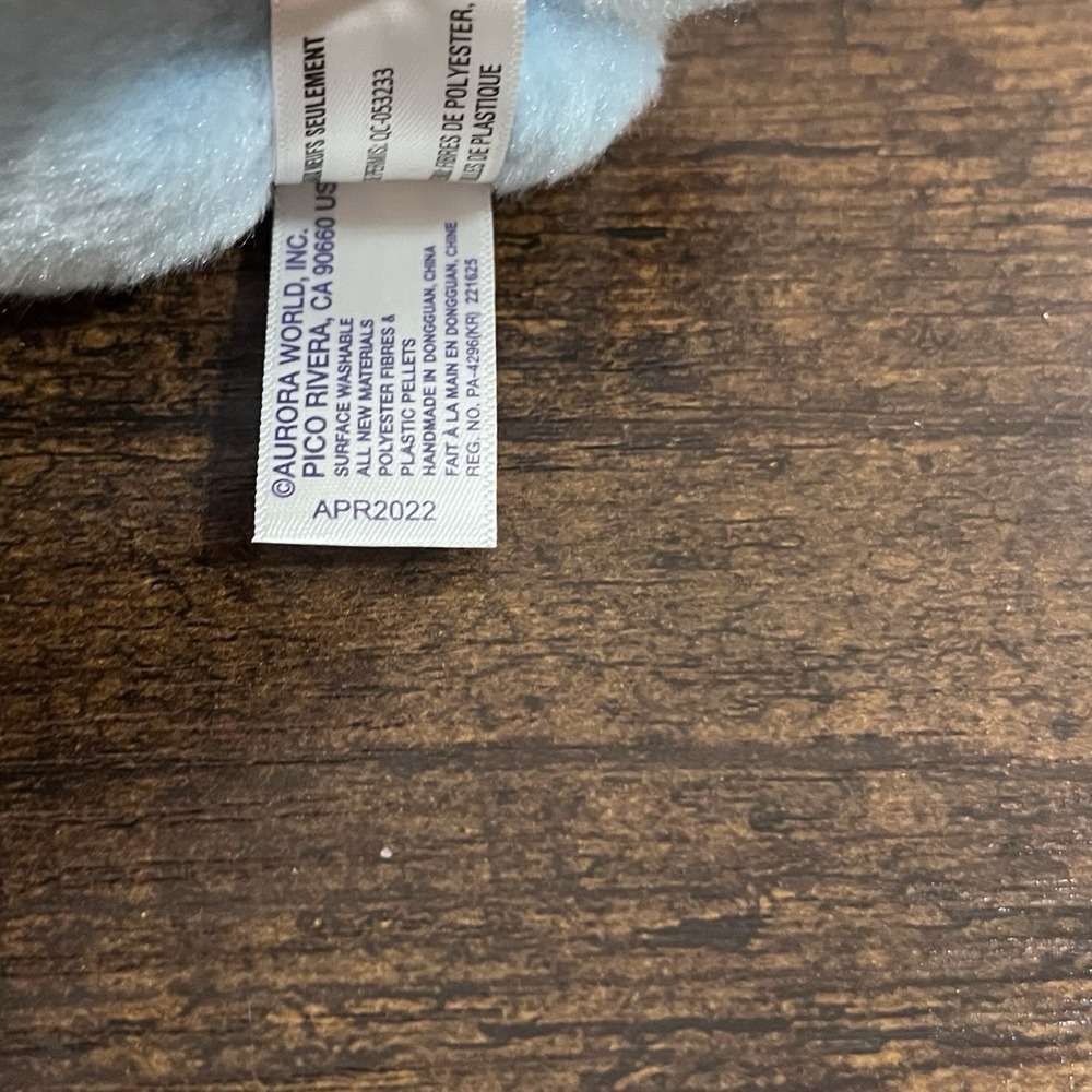 Aurora Palm Pals Frosty Snowflake Blue Bean Plush With Tags 2022 - Picture 6 of 8